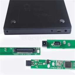12.7mm USB 2.0 DVD/CD-ROM Case , IDE/ PATA to SATA Optical Drive External Enclosure For Laptop