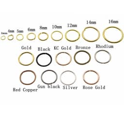 200-100Pcs 3-16mm Silver Gold Jump Rings Single Loops Open Jump Rings & Split Rings Connectors for DIY Bracelet Jewelry Making