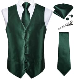 New Men's Vests Formal Dress Suit Vest Tie Set for Wedding Male Satin Burgundy Red Waistcoat Sleeveless Jacket Casual Top