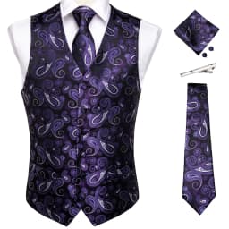 New Men's Vests Formal Dress Suit Vest Tie Set for Wedding Male Satin Burgundy Red Waistcoat Sleeveless Jacket Casual Top