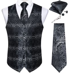New Men's Vests Formal Dress Suit Vest Tie Set for Wedding Male Satin Burgundy Red Waistcoat Sleeveless Jacket Casual Top