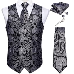 New Men's Vests Formal Dress Suit Vest Tie Set for Wedding Male Satin Burgundy Red Waistcoat Sleeveless Jacket Casual Top