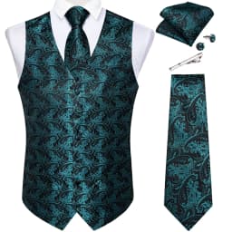 New Men's Vests Formal Dress Suit Vest Tie Set for Wedding Male Satin Burgundy Red Waistcoat Sleeveless Jacket Casual Top