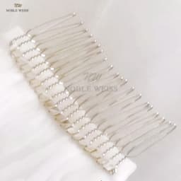 2T Satin Edge Wedding Veil Cover Face Bridal Veils With Comb Cheap Wholesale Price 300*380 Customized