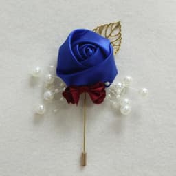 Meldel Corsage Groom Wedding Luxury Rose Boutonniere Rose Flower Fake Pearl Brooch Party Prom Corsage Lapel Pin Badge Buttonhole