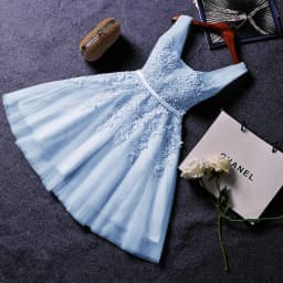 Elegant Pearl Pink Prom Dresses 2021 Sexy Prom Dress Short V Neck Appliques Beading Lace Up Knee-Length Graduation Party Gowns