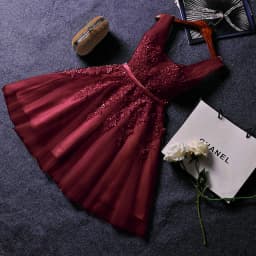 Elegant Pearl Pink Prom Dresses 2021 Sexy Prom Dress Short V Neck Appliques Beading Lace Up Knee-Length Graduation Party Gowns
