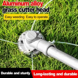 Universal Aluminum Alloy Lawn Mower Head and Replacement Nylon Steel for Lawn Mowing Line Lawn Mower Weed Head Accessories
