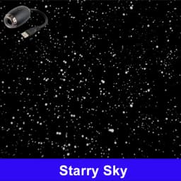 Romantic LED Starry Sky Night Light USB Powered Saturn Galaxy Projector Lamp for Car Roof Party Room Ceiling Decor Plug and Play