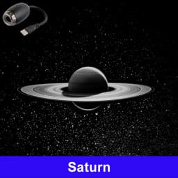Romantic LED Starry Sky Night Light USB Powered Saturn Galaxy Projector Lamp for Car Roof Party Room Ceiling Decor Plug and Play