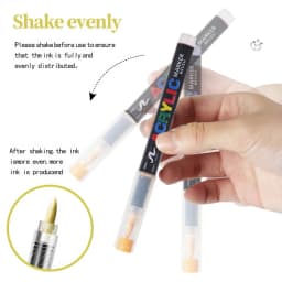 12-366 Colors Acrylic Paint Pen Markers Acrylic Felts Brush Tip Paint Markers For Wood Rock Painting Canvas Gift DIY Crafts