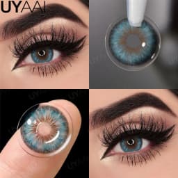 UYAAI Cleopatra Series Color Contact Lenses For Eye Brown Color Lens Blue Eyes Contact Makeup Beauty Colored Pupils Gray Natural