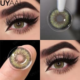 UYAAI Cleopatra Series Color Contact Lenses For Eye Brown Color Lens Blue Eyes Contact Makeup Beauty Colored Pupils Gray Natural