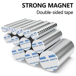 Super Powerful Magnet Neodymium With double-sided adhesive Magnet Round NdfeB N35 Strong Permanent Magnetic imanes Refrigerator