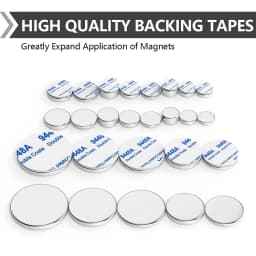 Super Powerful Magnet Neodymium With double-sided adhesive Magnet Round NdfeB N35 Strong Permanent Magnetic imanes Refrigerator