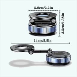Magnetic Car Phone Holder 360 Degree Rotation Vacuum Adsorption Strong Suction Holder for Mobile PhoneCar Bracket Universal 2026