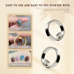 New Circular Cat Eye Nail Magnet Strong Nail Art Magnetic Gel Polish Guide Tool DIY Magnetic Nail Helper Manicure Design
