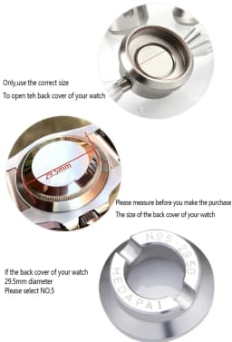 Watch Back Case Opener Suitable For Rolex Tudor Professional Watchmaker Key Closing Waterproof Tool Wristwatch Repair Tools Set