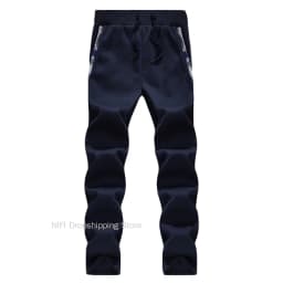 Men's Winter Jackets Thick Warm Jacket Brand Sportswear Coat Pants Solid Color Fleece Zipper Hooded Long Sleeved Male Outerwear
