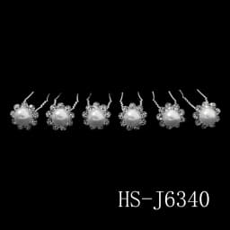 6 Pcs/Lot Austrian Crystal Rhinestones Bridal Hairpins Pearl Wedding Headpieces Hair Jewelry Accessories for Women Holiday Gift