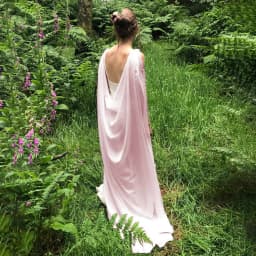 Wedding Bridal Chiffon Long Cape Party Formal Lady Cloak Elegant Prom Women Shawl Simple Double Shoulder Veil with Pin