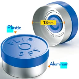 100PCS filp off cap medical vial cap aluminum cap medical bottle cap OD 13mm diameter full aluminum cap glass cap