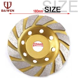 100/125/150/180mm Diamond Grinding Disc Abrasive Grinder Wheel Tools Bowl Shape for Concrete Tile Granite Polishing Tools