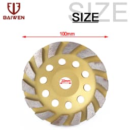 100/125/150/180mm Diamond Grinding Disc Abrasive Grinder Wheel Tools Bowl Shape for Concrete Tile Granite Polishing Tools