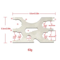 316 Stainless Steel Scuba Diving Regulator Screwdriver Set Diving Credit Card Multitool Equipment Repairing Tool