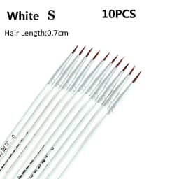 10Pcs Art Supplies Hand Painted Thin Hook Line Pen Drawing Art Pen Paint Brush Nylon Brush Acrylic Painting Pen Wholesale
