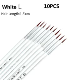 10Pcs Art Supplies Hand Painted Thin Hook Line Pen Drawing Art Pen Paint Brush Nylon Brush Acrylic Painting Pen Wholesale