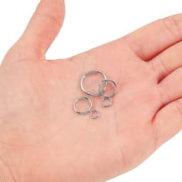 50-100pcs/lot 6 8 10 12mm Stainless Steel Open Jump Split Rings Double Loops Connectors For DIY Jewelry Making keyring Supplies