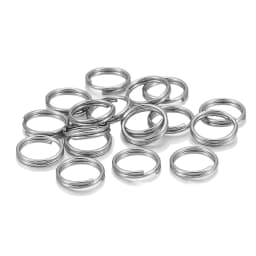 50-100pcs/lot 6 8 10 12mm Stainless Steel Open Jump Split Rings Double Loops Connectors For DIY Jewelry Making keyring Supplies
