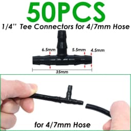 KESLA 25PCS Bend Arrow Dripper Micro Drip Irrigation Kit Emitters for 3/5mm Hose Garden Watering Saving Micro Dripper Greenhouse