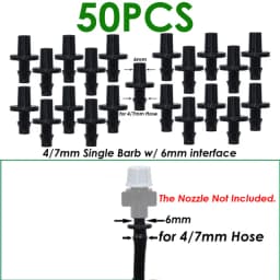 KESLA 25PCS Bend Arrow Dripper Micro Drip Irrigation Kit Emitters for 3/5mm Hose Garden Watering Saving Micro Dripper Greenhouse