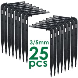 KESLA 25PCS Bend Arrow Dripper Micro Drip Irrigation Kit Emitters for 3/5mm Hose Garden Watering Saving Micro Dripper Greenhouse