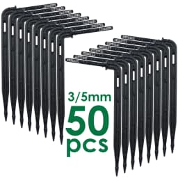 KESLA 25PCS Bend Arrow Dripper Micro Drip Irrigation Kit Emitters for 3/5mm Hose Garden Watering Saving Micro Dripper Greenhouse