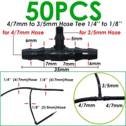 KESLA 25PCS Bend Arrow Dripper Micro Drip Irrigation Kit Emitters for 3/5mm Hose Garden Watering Saving Micro Dripper Greenhouse