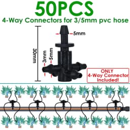 KESLA 25PCS Bend Arrow Dripper Micro Drip Irrigation Kit Emitters for 3/5mm Hose Garden Watering Saving Micro Dripper Greenhouse