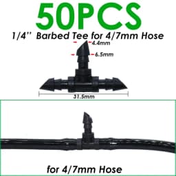 KESLA 25PCS Bend Arrow Dripper Micro Drip Irrigation Kit Emitters for 3/5mm Hose Garden Watering Saving Micro Dripper Greenhouse
