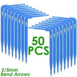 KESLA 25PCS Bend Arrow Dripper Micro Drip Irrigation Kit Emitters for 3/5mm Hose Garden Watering Saving Micro Dripper Greenhouse
