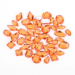 100pcs Mixed Shapes Rhinestones Glitter Crystal Acrylic Sew On Flatback Rhinestones Stone For DIY Clothes Sewing Beads