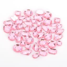 100pcs Mixed Shapes Rhinestones Glitter Crystal Acrylic Sew On Flatback Rhinestones Stone For DIY Clothes Sewing Beads