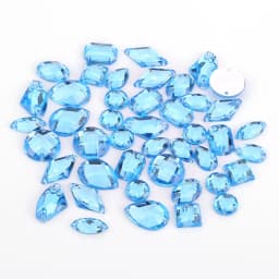 100pcs Mixed Shapes Rhinestones Glitter Crystal Acrylic Sew On Flatback Rhinestones Stone For DIY Clothes Sewing Beads