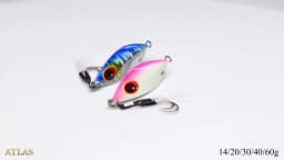 ALLBLUE ATLAS Metal Jig Spoon Lure 14G 20G 30G 40G 60G  Artificial Bait Shore Slow Jigging Super Hard Bass Fishing Tackle