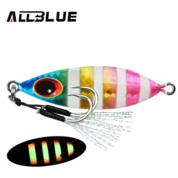 ALLBLUE ATLAS Metal Jig Spoon Lure 14G 20G 30G 40G 60G  Artificial Bait Shore Slow Jigging Super Hard Bass Fishing Tackle