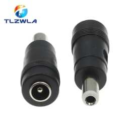Connector For Dc Power Adapter Connector Plug Conversion Head Jack Female Socket 5.5*2.1mm Turn To Male 5.5*2.5mm