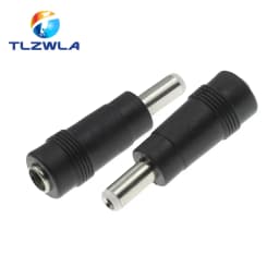 Connector For Dc Power Adapter Connector Plug Conversion Head Jack Female Socket 5.5*2.1mm Turn To Male 5.5*2.5mm