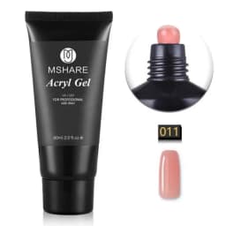 MSHARE Poly Nail Extension Gel TPO Hema Free Milky White Nails 60g Nail Extension Camouflage Quick Building Finger 60ml