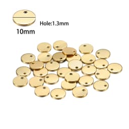 10-50pcs 6-30mm Stainless Steel Charms Round Dog Tag Pendant Stamping Blanks Pendants For Custom Necklaces DIY Jewelry Making